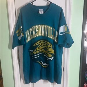 Pro Player Teal Jacksonville Jaguars Vintage 1997 NFL TShirt 100% Cotton Size XL